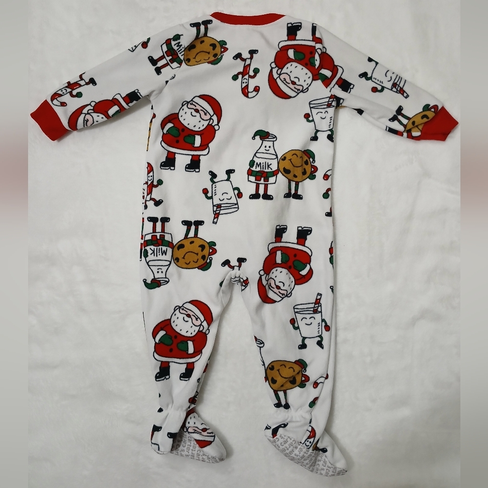 Festive Santa Kids One Piece Pajama, Size 12